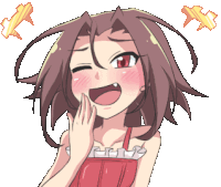 Gif animé rire fille